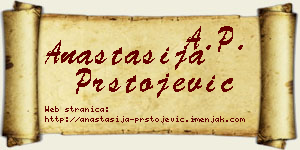 Anastasija Prstojević vizit kartica